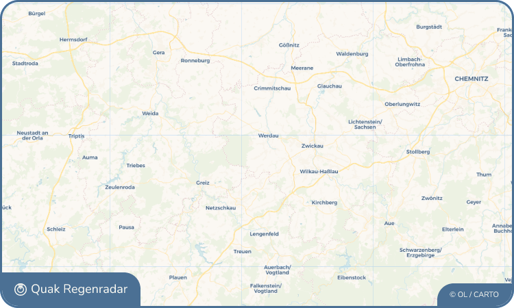 Regenradar-Widget für Fraureuth