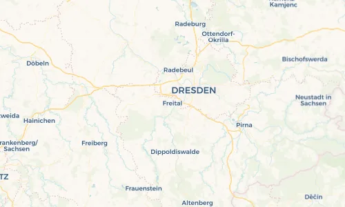 Regenradar Vorschaubild - Aktuelle Niederschläge in Freital und Umgebung