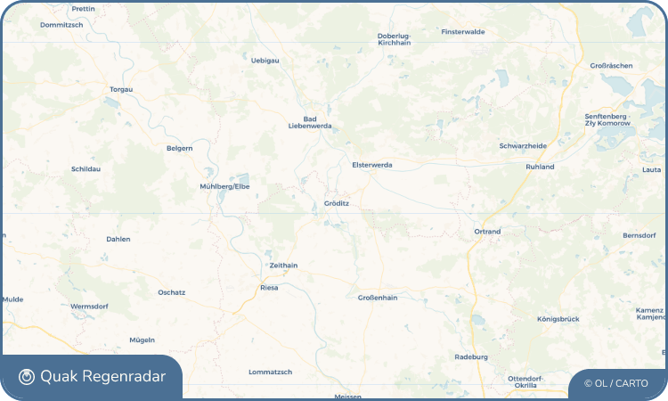 Regenradar-Widget für Gröditz