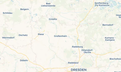 Regenradar Vorschaubild - Aktuelle Niederschläge in Großenhain und Umgebung