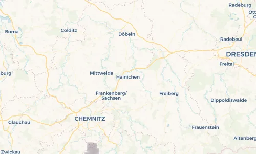 Regenradar Vorschaubild - Aktuelle Niederschläge in Hainichen und Umgebung
