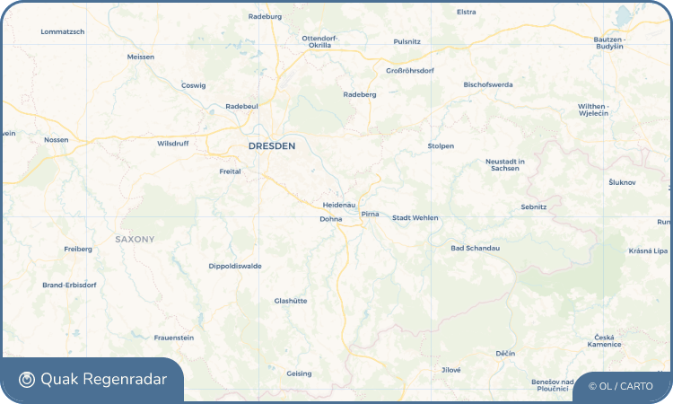 Regenradar-Widget für Heidenau