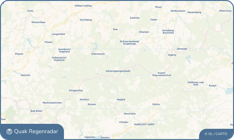 Quak Regenradar-Widget Johanngeorgenstadt