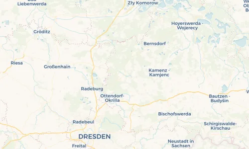 Regenradar Vorschaubild - Aktuelle Niederschläge in Königsbrück und Umgebung