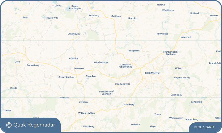 Regenradar-Widget für Langenchursdorf