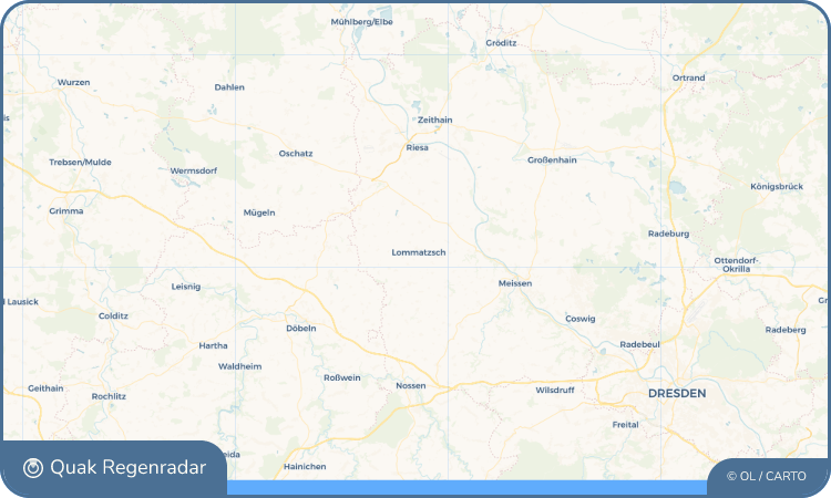 Regenradar-Widget für Lommatzsch