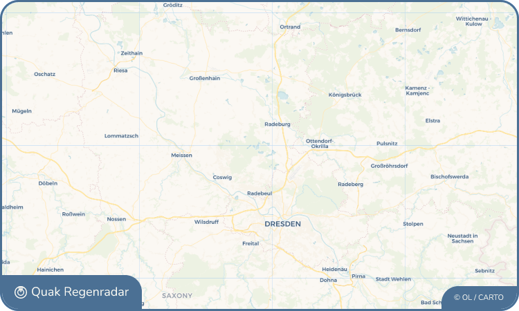 Regenradar-Widget für Moritzburg