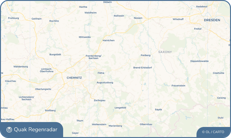 Regenradar-Widget für Oederan