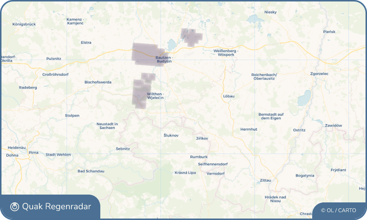 Regenradar-Widget für Oppach