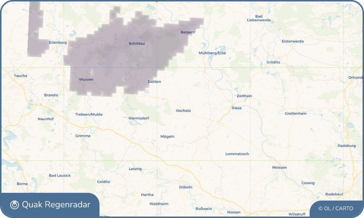 Regenradar-Widget für Oschatz