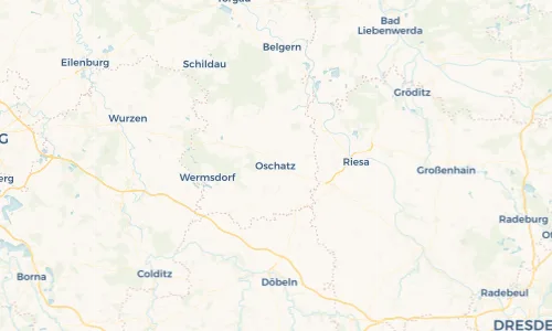 Regenradar Vorschaubild - Aktuelle Niederschläge in Oschatz und Umgebung
