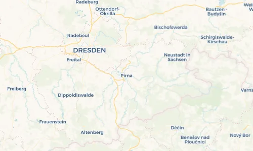 Regenradar Vorschaubild - Aktuelle Niederschläge in Pirna und Umgebung