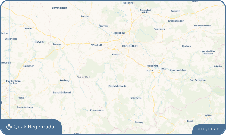 Regenradar-Widget für Rabenau