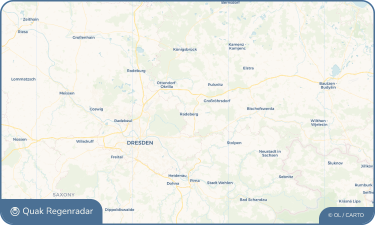 Quak Regenradar-Widget Radeberg