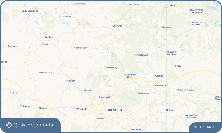 Quak Regenradar-Widget Radeburg