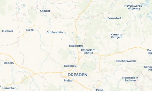 Regenradar Vorschaubild - Aktuelle Niederschläge in Radeburg und Umgebung