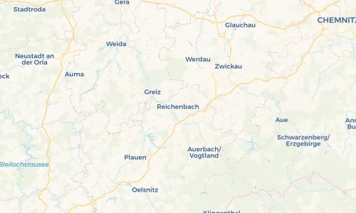 Regenradar Vorschaubild - Aktuelle Niederschläge in Reichenbach und Umgebung