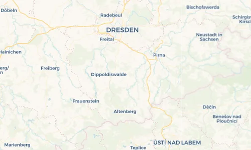 Regenradar Vorschaubild - Aktuelle Niederschläge in Reinhardtsgrimma und Umgebung
