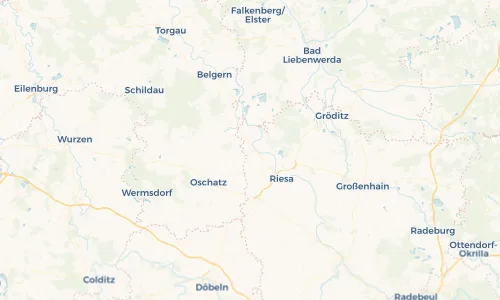 Regenradar Vorschaubild - Aktuelle Niederschläge in Strehla und Umgebung
