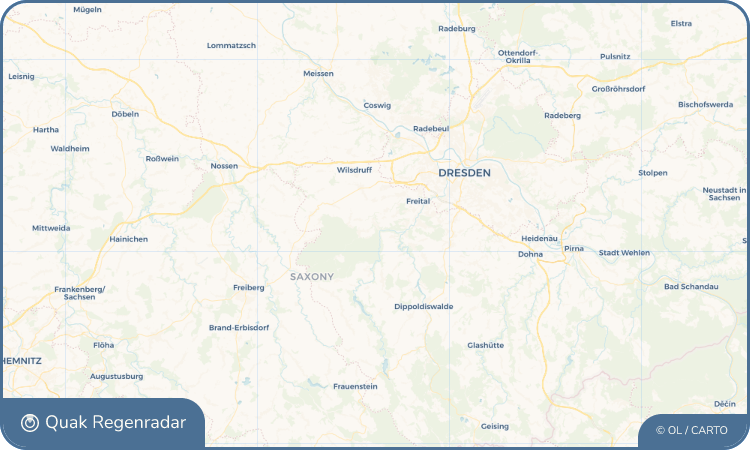 Regenradar-Widget für Tharandt