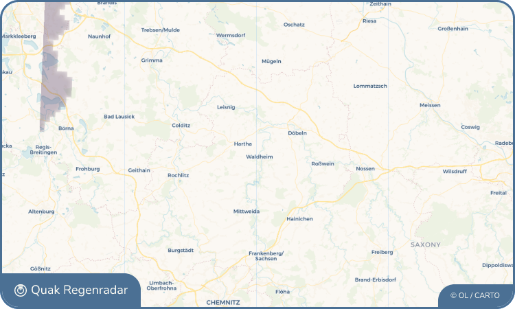Regenradar-Widget für Waldheim