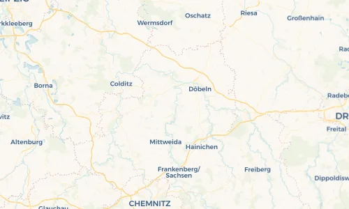 Regenradar Vorschaubild - Aktuelle Niederschläge in Waldheim und Umgebung
