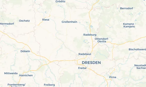 Regenradar Vorschaubild - Aktuelle Niederschläge in Weinböhla und Umgebung