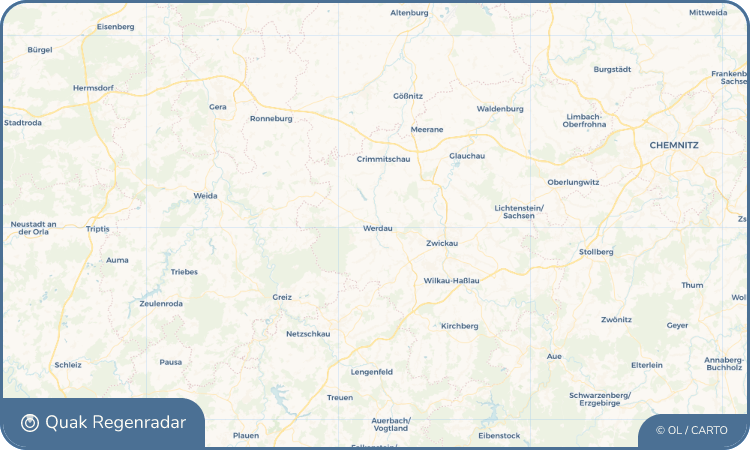 Regenradar-Widget für Werdau
