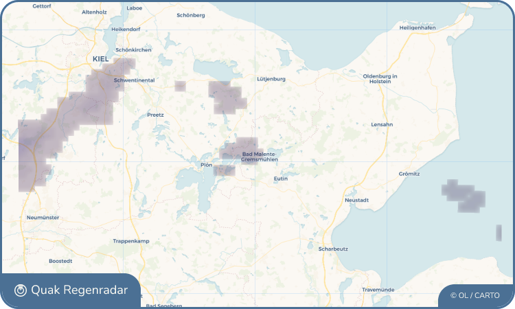 Quak Regenradar-Widget Bad Malente-Gremsmühlen