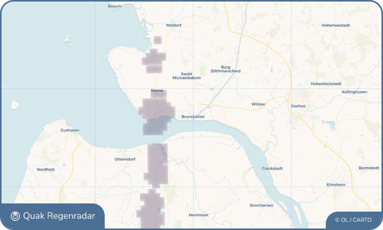 Quak Regenradar-Widget Brunsbüttel