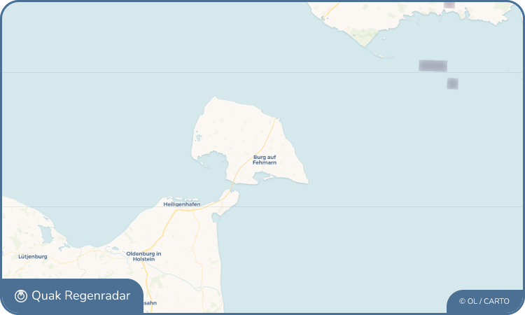 Regenradar-Widget für Burg auf Fehmarn