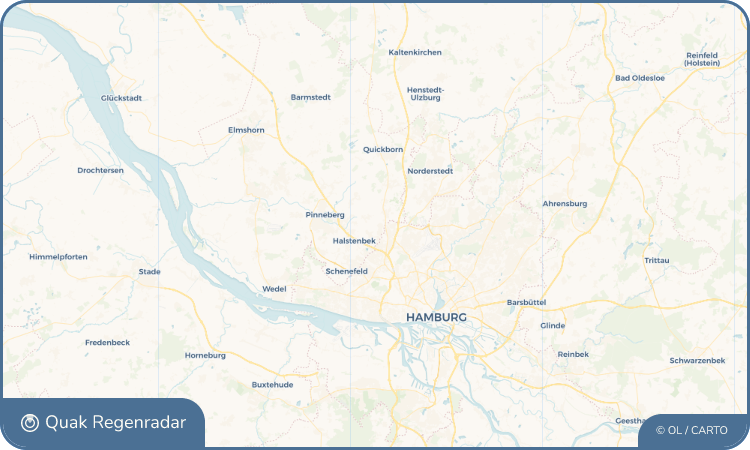 Regenradar-Widget für Ellerbek