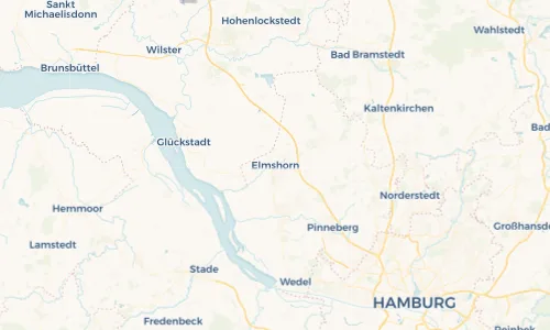 Regenradar Vorschaubild - Aktuelle Niederschläge in Elmshorn und Umgebung