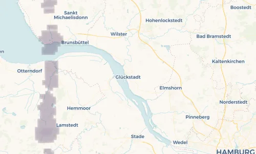 Regenradar Vorschaubild - Aktuelle Niederschläge in Glückstadt und Umgebung