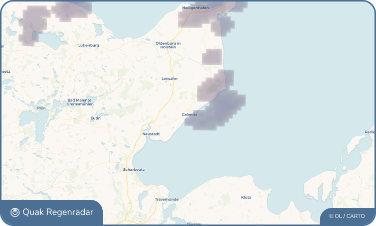 Quak Regenradar-Widget Grömitz