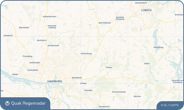 Regenradar-Widget für Großhansdorf