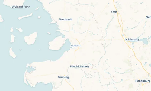 Regenradar Vorschaubild - Aktuelle Niederschläge in Husum und Umgebung
