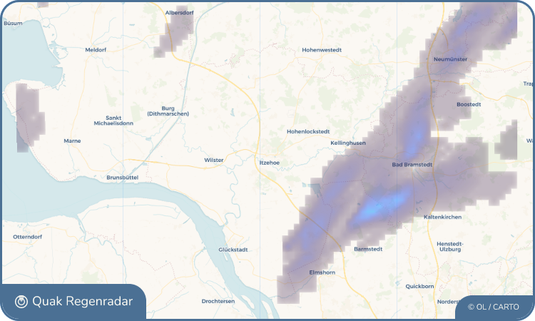 Quak Regenradar-Widget Itzehoe