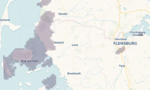 Regenradar Vorschaubild - Aktuelle Niederschläge in Leck und Umgebung