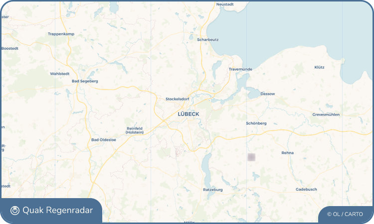 Quak Regenradar-Widget Lübeck