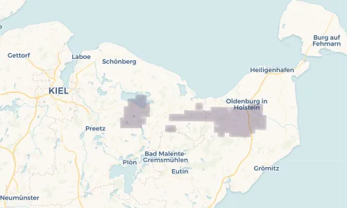Regenradar Vorschaubild - Aktuelle Niederschläge in Lütjenburg und Umgebung