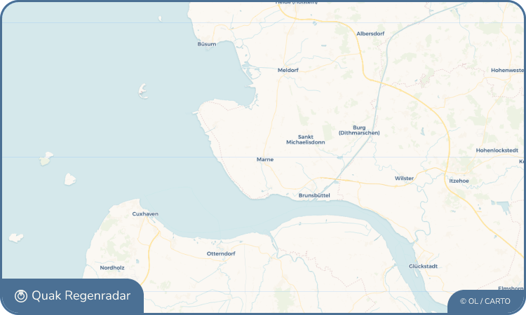 Regenradar-Widget für Marne