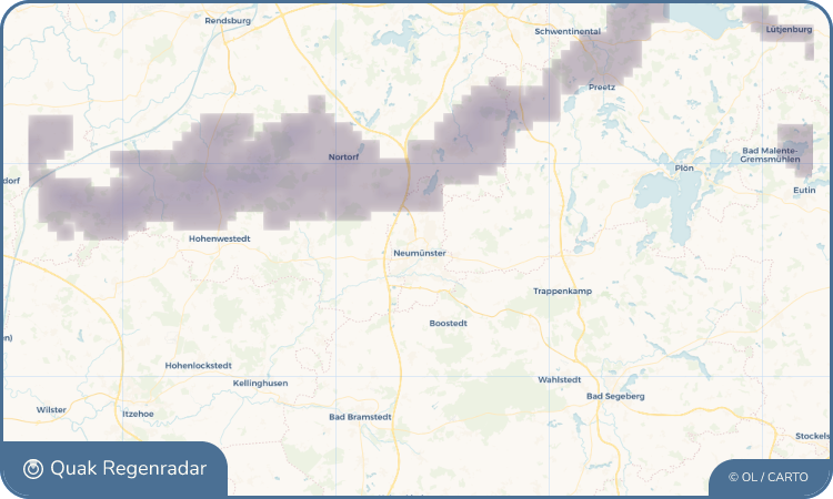 Quak Regenradar-Widget Neumünster