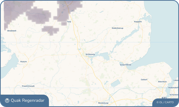 Regenradar-Widget für Schleswig