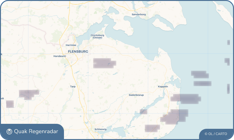Quak Regenradar-Widget Sörup