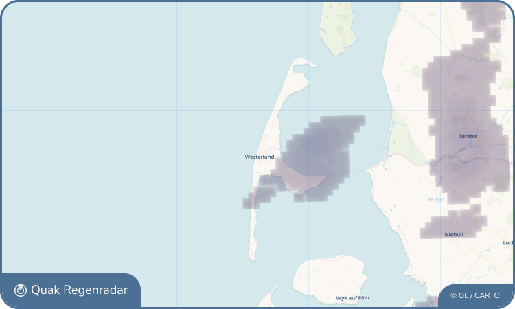 Quak Regenradar-Widget Westerland