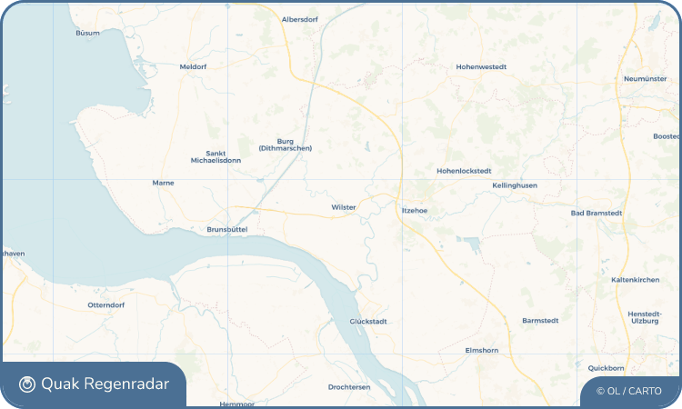 Regenradar-Widget für Wilster