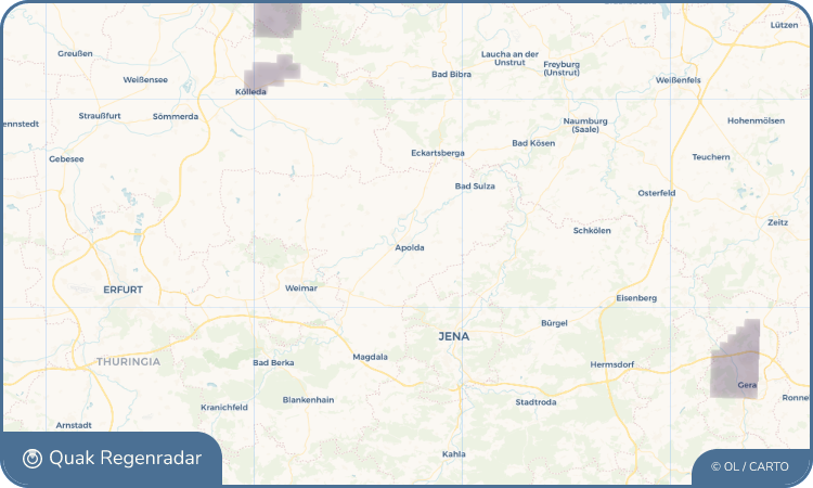 Quak Regenradar-Widget Apolda