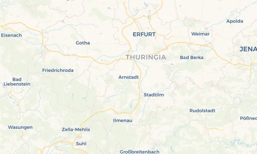 Regenradar Vorschaubild - Aktuelle Niederschläge in Arnstadt und Umgebung