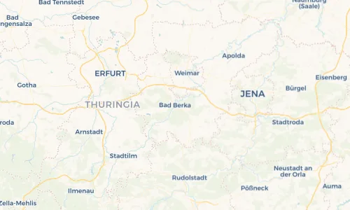 Regenradar Vorschaubild - Aktuelle Niederschläge in Bad Berka und Umgebung